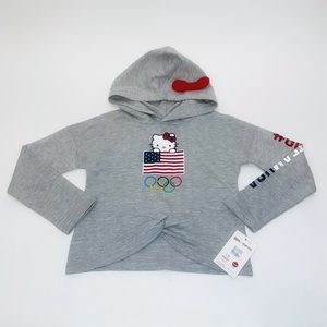 “SOLD” Hello Kitty Girls Team USA Olympics Grey Hooded Sweatshirt